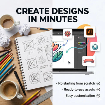 Enterprise Vector Asset Pack & Master Logo Creator Toolkit - 7 days access